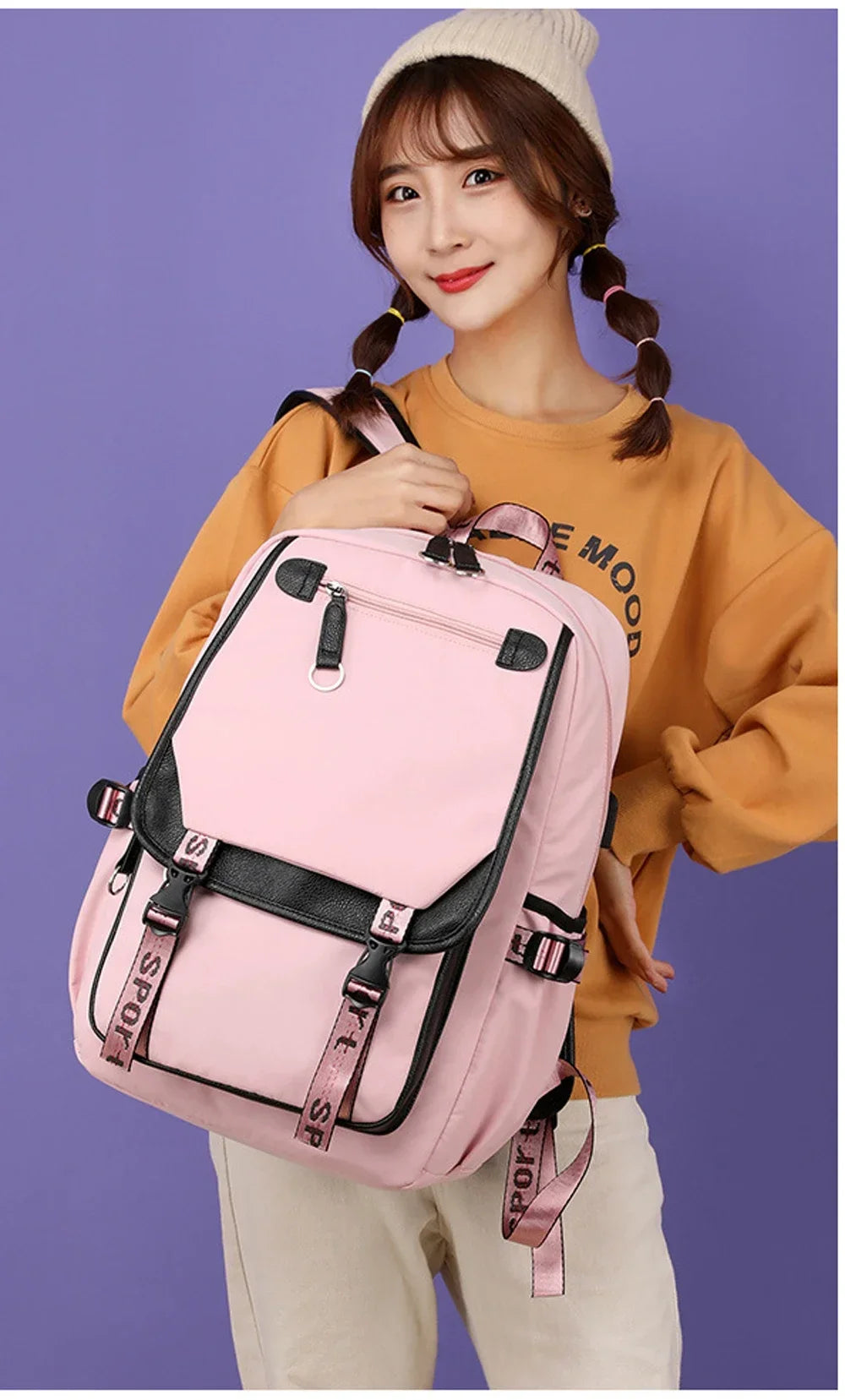 Cat Anime Cartoon School Bag New Fashion Backpack Back To School Cute Kawaii Backpack School Bags for College Student Mochila