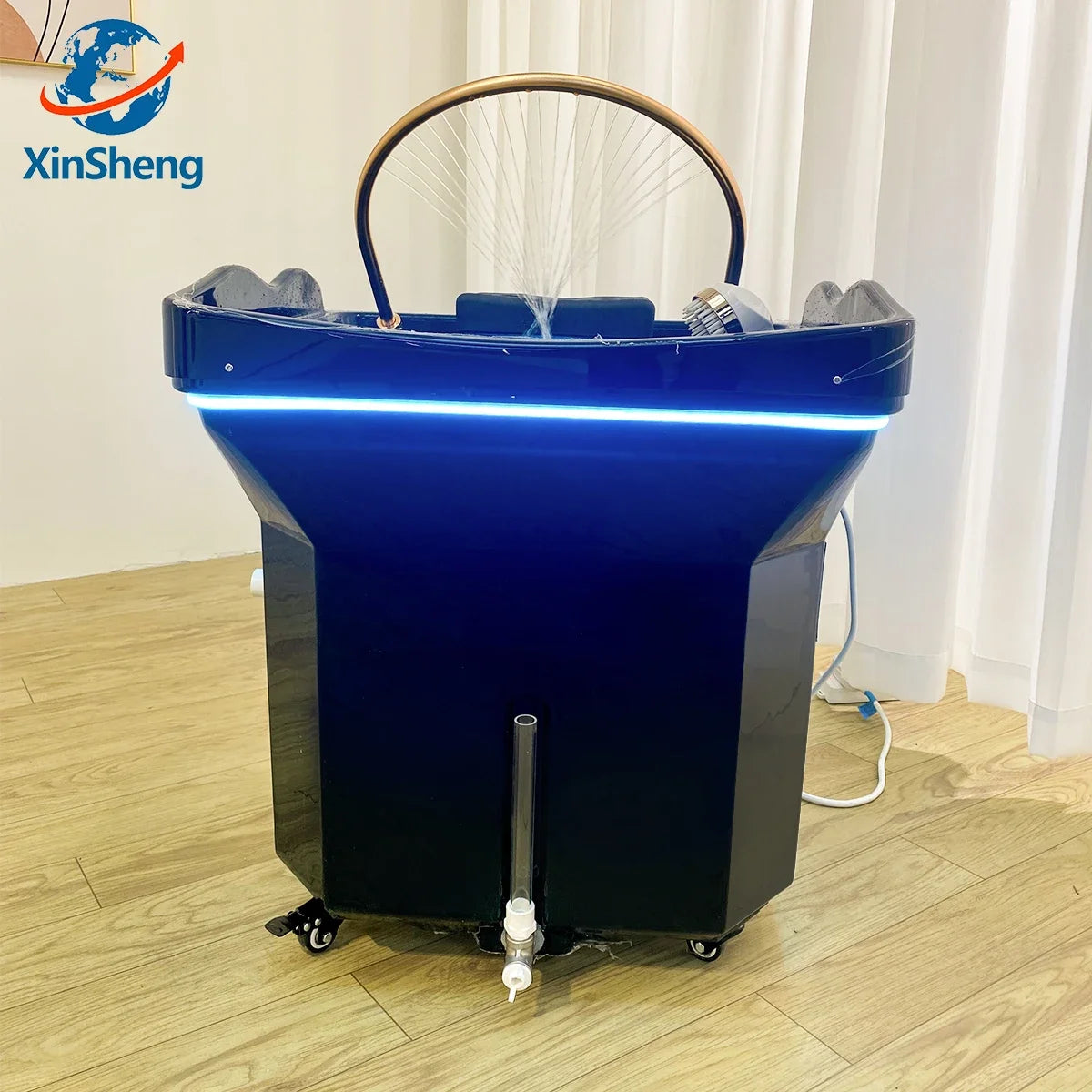 XinSheng Head SPA Fumigation Hydrotherapy Equipment Beauty Barber Furniture Massage Hair Salon Water Circulation Shampoo Sink