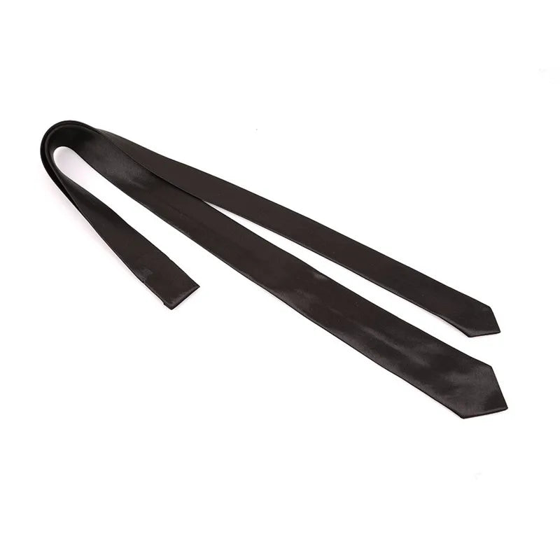 Elegant Solid Color Necktie For Men Casual Slim Plain Mens Solid Skinny Neck Party Wedding Tie Silk Neckties