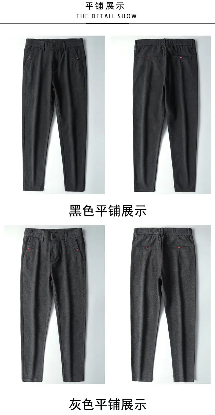 In the autumn of 2025, men's casual pants are slimming, fashionable, cool and versatile. Solid straight-leg Korean-style busines