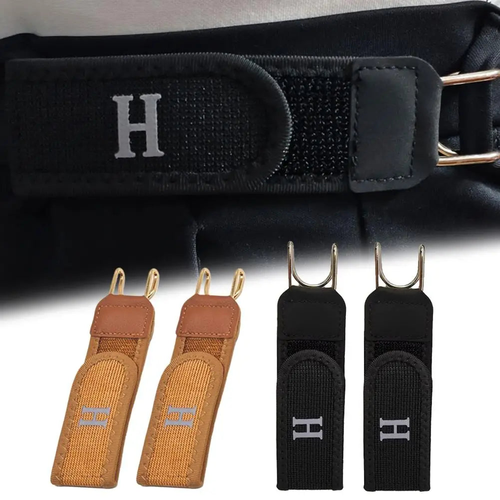 Buckleless Elastic Hook Belt Unisex Adjustable Waistband Functional Metal Hooks for Tools Daily Use, Comfortable Belt for Work