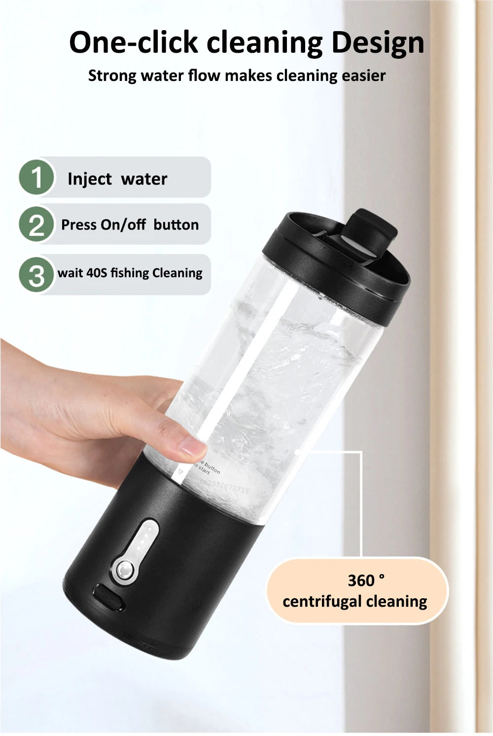 Portable Blender Smoothies Mini Portable Juicer Blender USB Rechargeable Portable Blender for Smoothies Fresh Fruit Juice Mixer