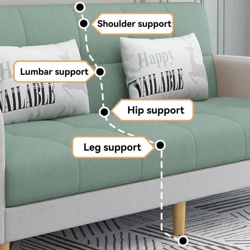 Living room sofa Small-sized folding sofa bed dual-use double-occupancy room bedroom small simple apartment small sofa