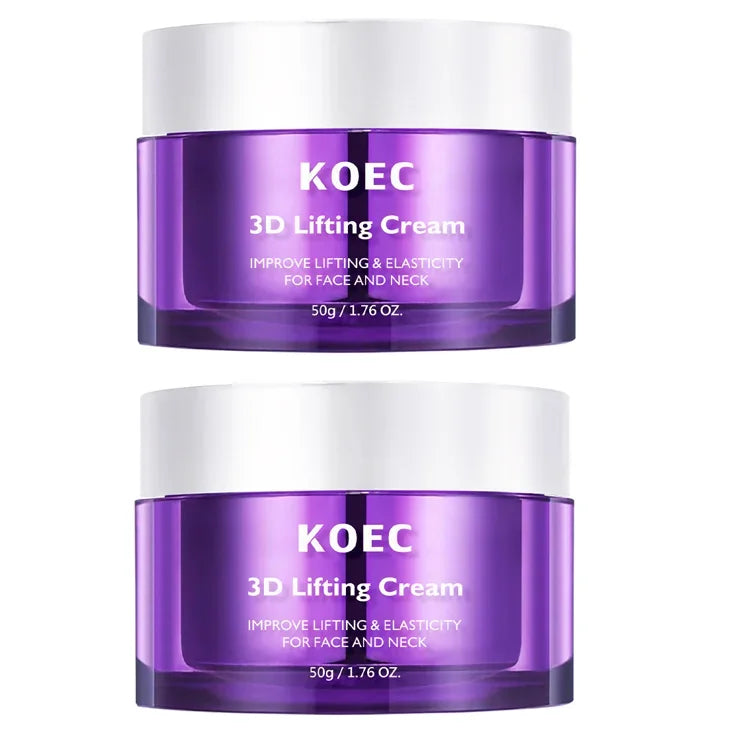 3D Face Neck Lifting Cream Deep Hydration Moisturizing Firming Improve Skin Elasticity Nourishing Facial Cream Korean Skincare