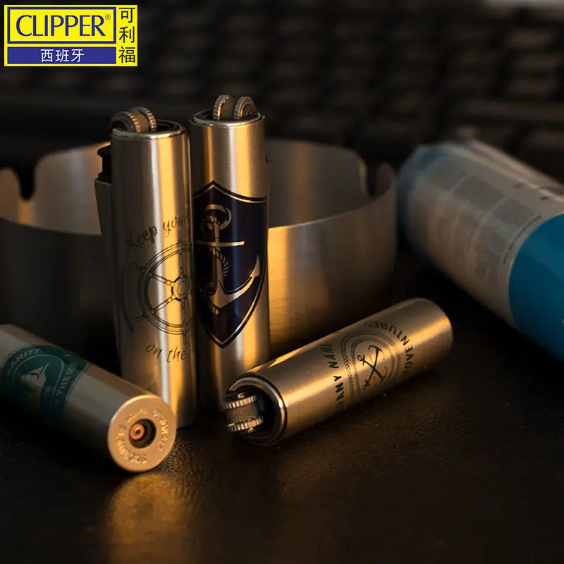 Metal Clipper Lighter Detachable Metal Lighter Environmentally Friendly Inflatable Lighter Grinding Wheel Ignition Tool Men Gift