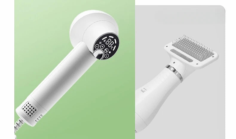 Pet intelligent hair dryer hair dryer for dog/cat beauty LED display screen IOU temperature and wind speed control pet supplies