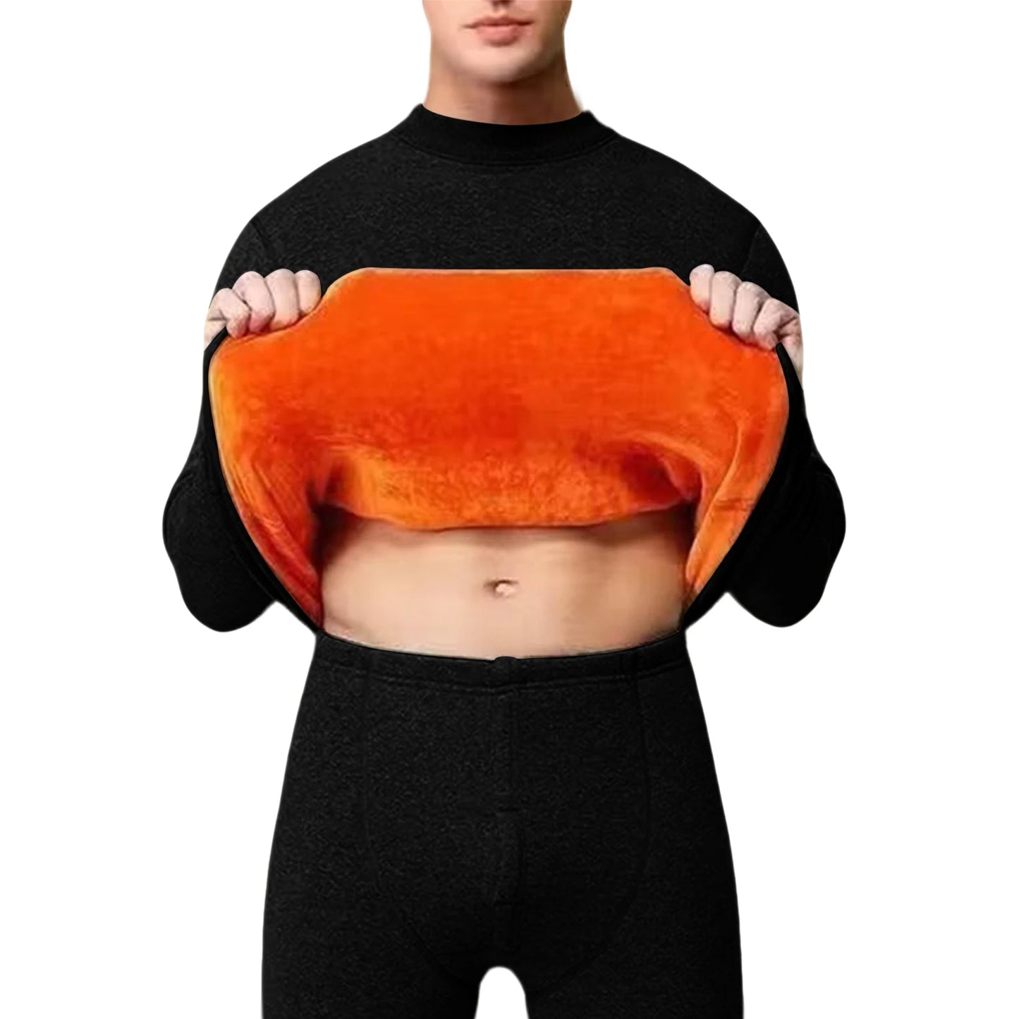 Men's Thermal Underwear Thin Base Cotton Sweater Winter Thermo Shirt Tops Pants Set Thermal Clothing Set Skiing Underwear Set