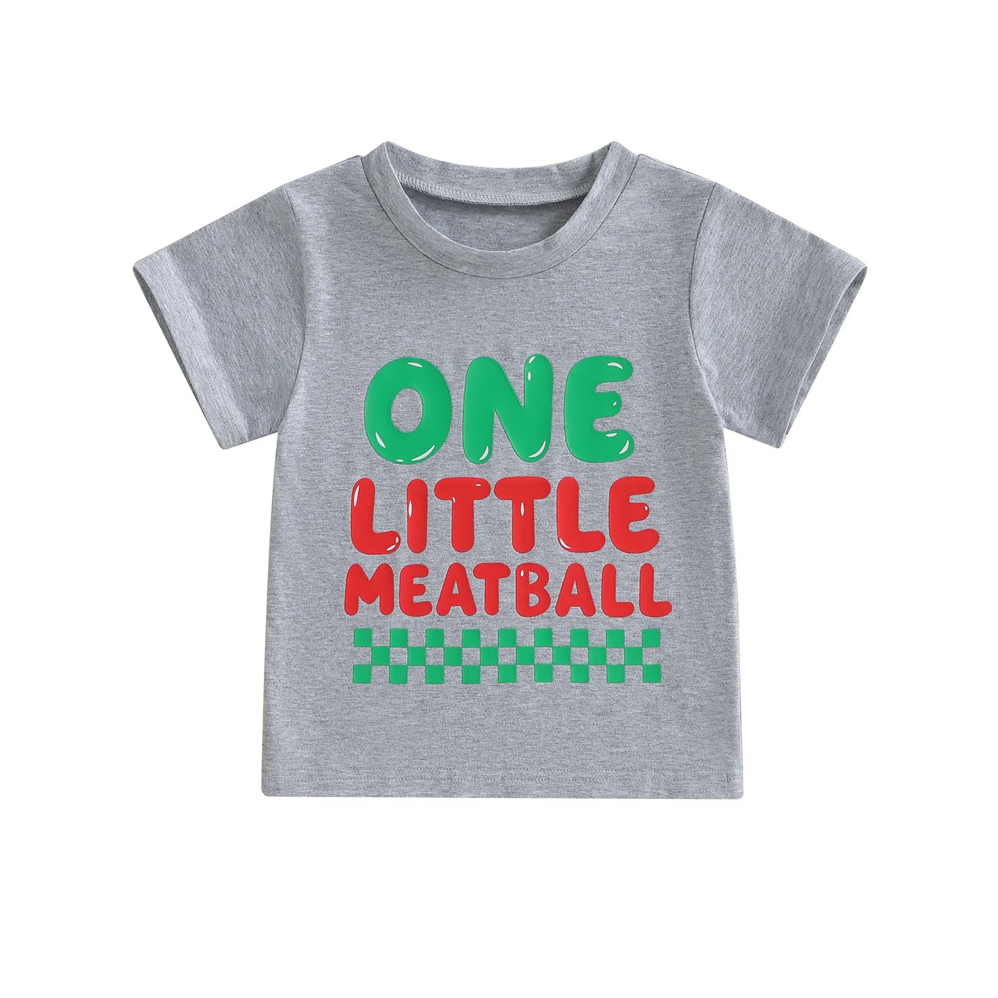 Baby Boys Birthday Shirts Fashion Short Sleeve Round Neck Checkered Letter Print Tops Toddler T-Shirts