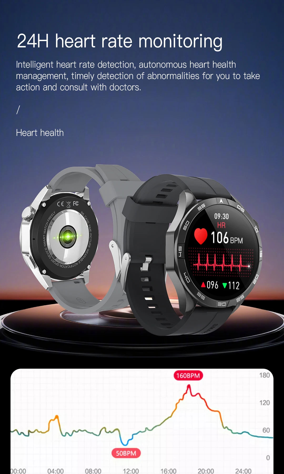 Smart Watch for Men Bluetooth Call Music Play Heart Rate Monitor Outdoor Activities Calorie Tracker Sport Watch