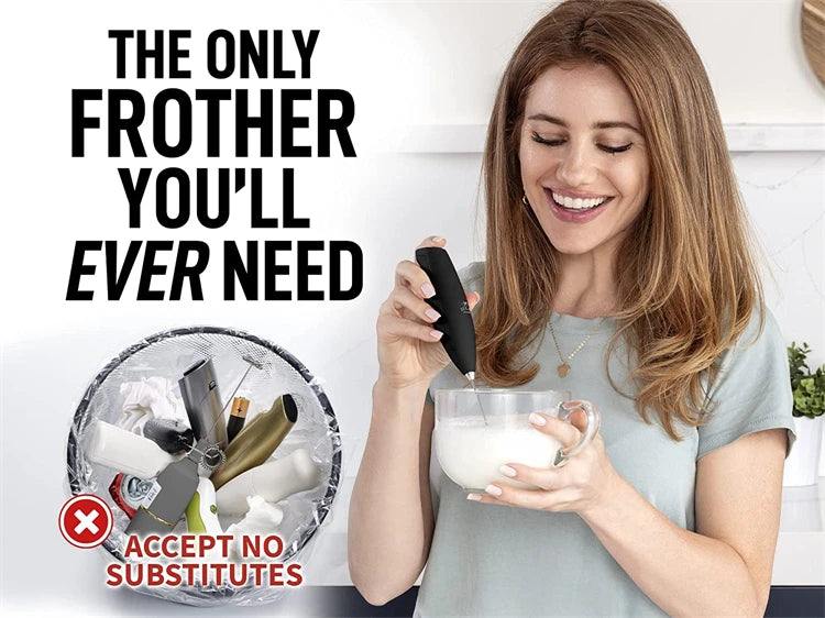 Hand Blender Electric Egg Beater Milk Frother Handheld, Mini Electric Drink Mixer Foamer with Stand for Coffee Lattes Hand Blend