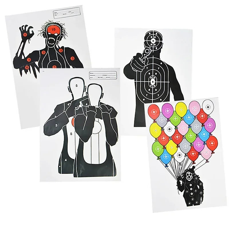 Archery Target Paper 45 * 32cm Fun Shooting Function Picture Training Accessories Splash Activity Paper Target