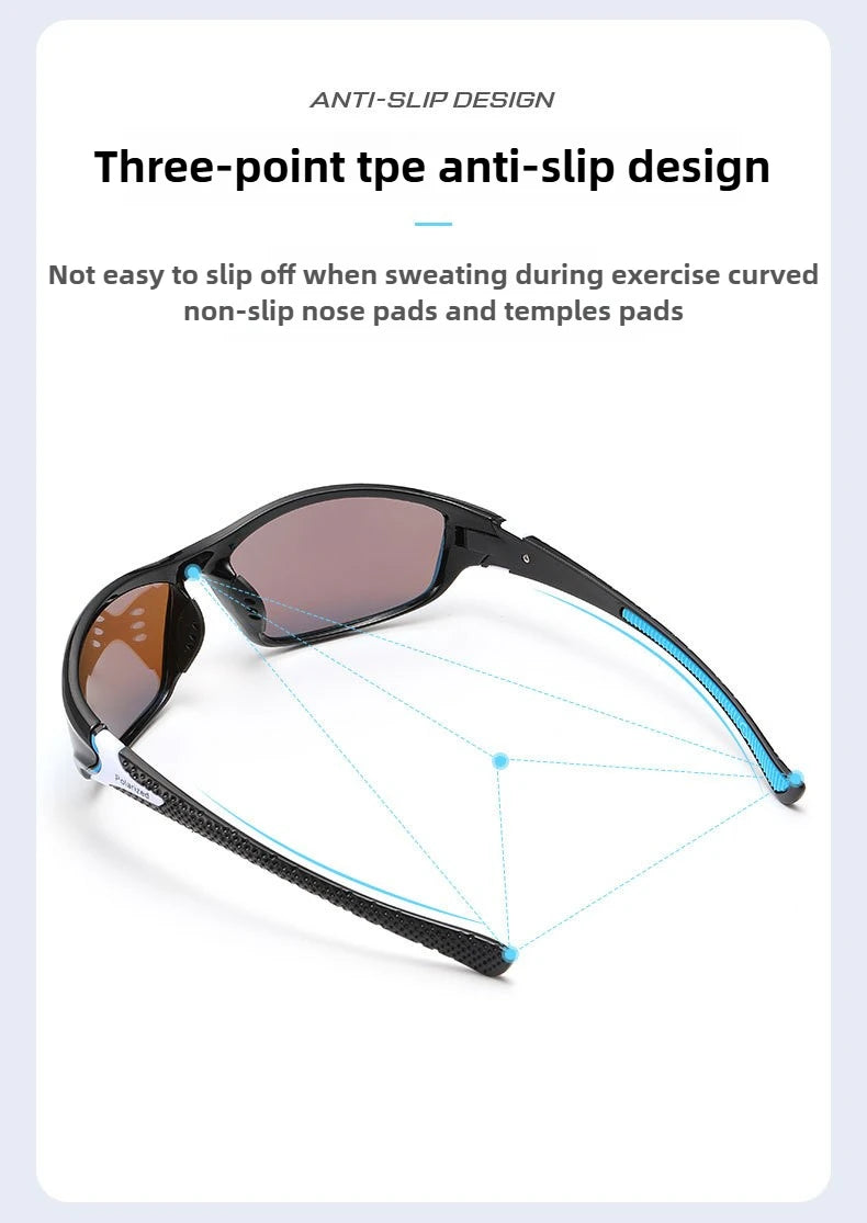 Luxury Polarized Men Driving Sunglasses Classic Retro Style Outdoor Sports Cycling Fishing Camping UV400 Protective Sun Glasses