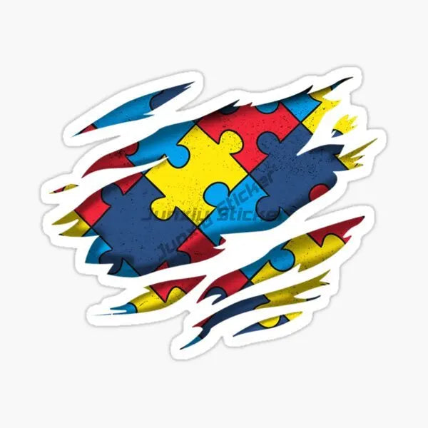 AUTISM Motorcycle Laptop Car RV SUV Wall Car Stickers PVC Vinyl Reflective Stickers Decals