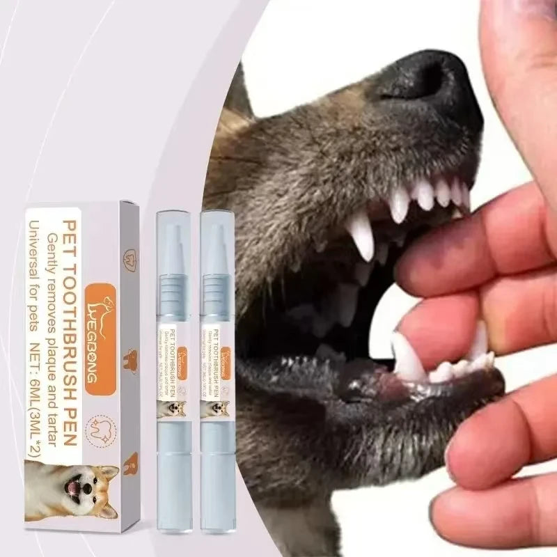 Pet Dental Pen dog Toothbrush Pen Teeth Cleaning Tool Fresh Breath Tooth Whitening Tartar Remover cat Oral Care pet supplies