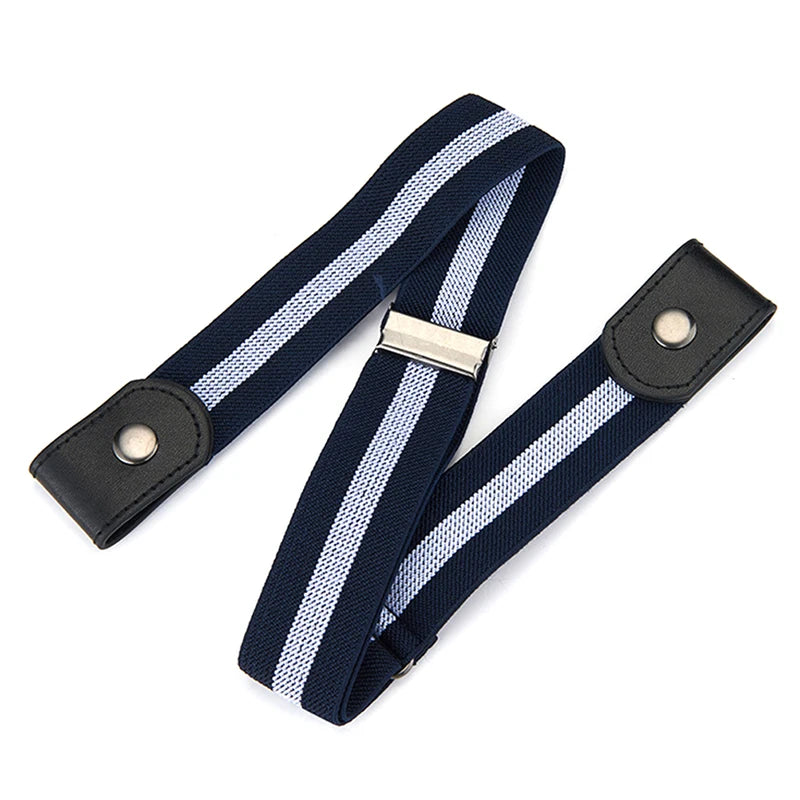 Buckle-Free Waist Belt For Jeans Pants,No Buckle Stretch Elastic Waist Belt For Women/Men,No Hassle Belt