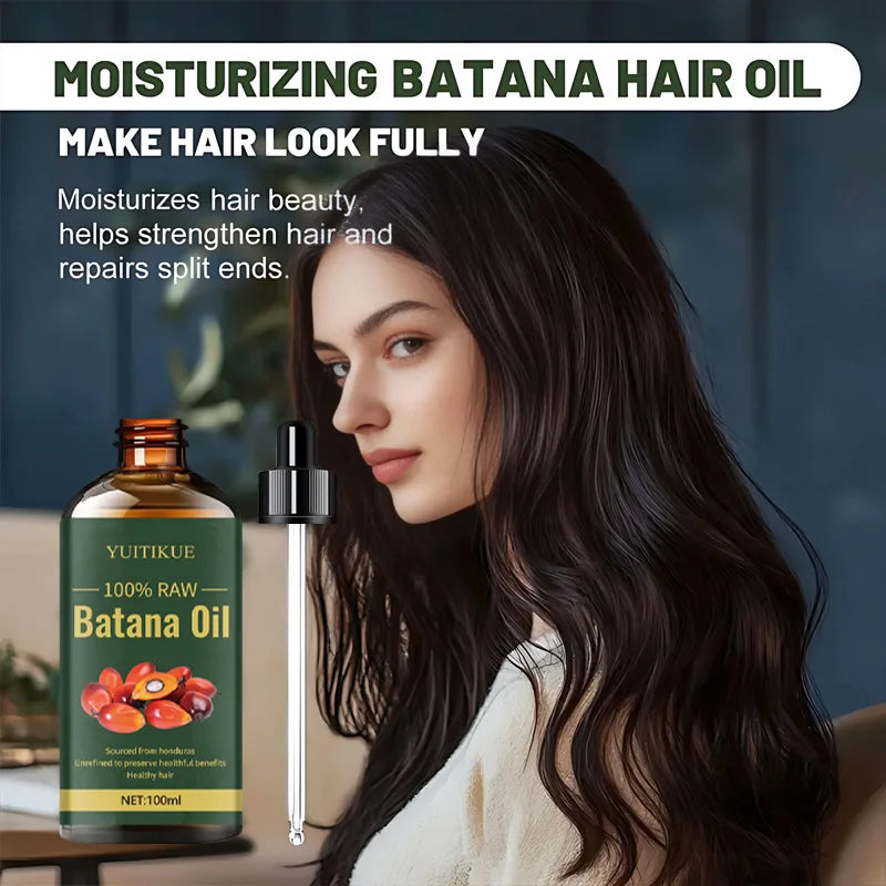 YUITIKUE 100% Raw Batana Oil | Sourced From Honduras, Unrefined For Healthy Hair Natural Care 100ml