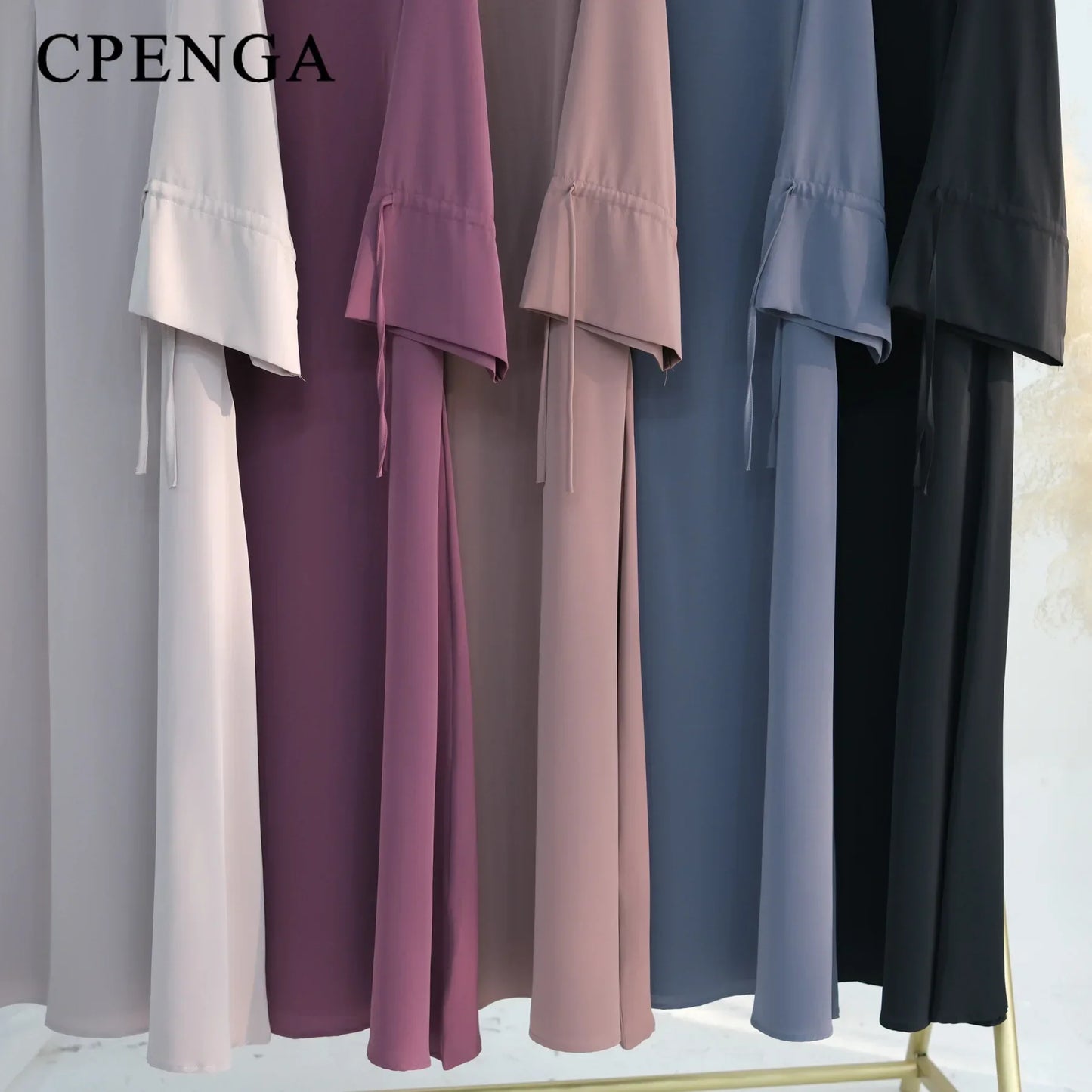 2025 Ramadan Arabic Muslim Woman Modest Dress Elegant Dubai Plain Abaya Islamic Church Clothing Fashion Loose Turkey Solid Robe