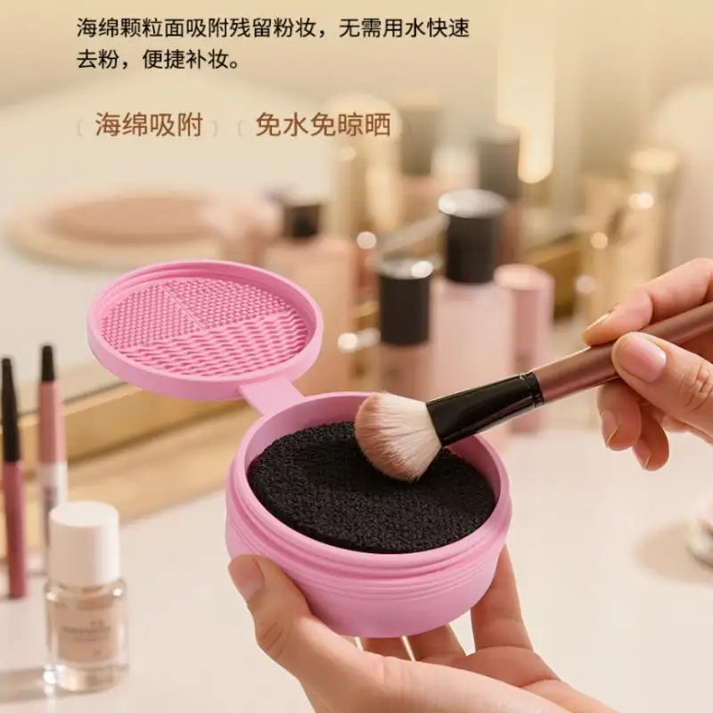 Makeup Brush Cleaning Box Sponge Eyeshadow Brushes Quick Clean Dry Cleaner Cosmetic Wash Clean Powder Tool Makeup Accessories