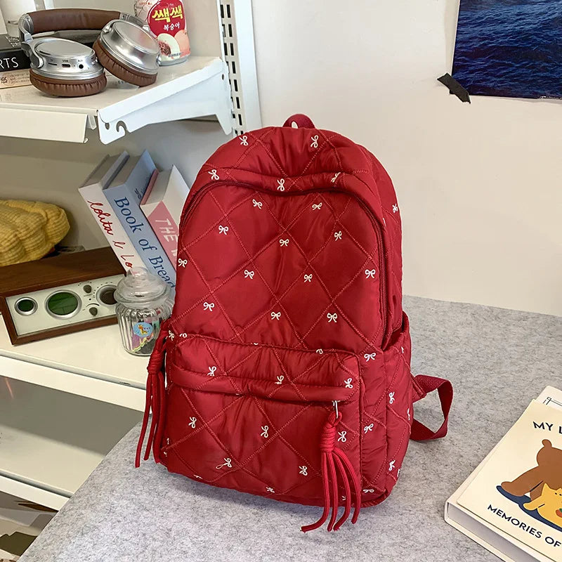 New Large Capacity Children's School Backpack Lightweight Bow Students Schoolbag School Bags Boys Girls Tutoring Bag Laptop Bag