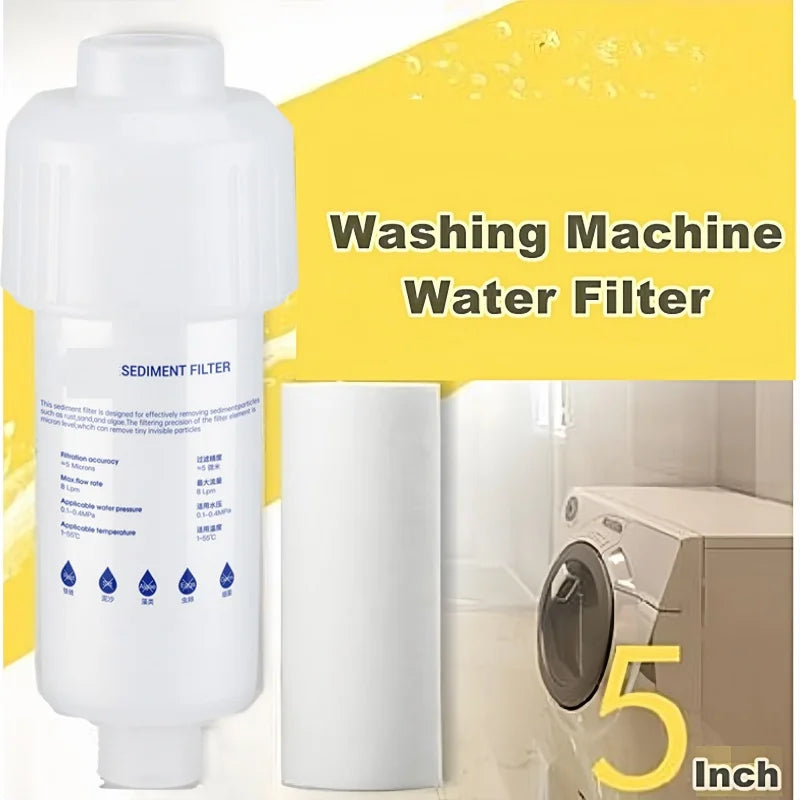5'' PRE FILTER Water Filter Cartridge Washing Machine Filter Toilet Water Heater Sediment Filter Shower Replacements Pre-filter