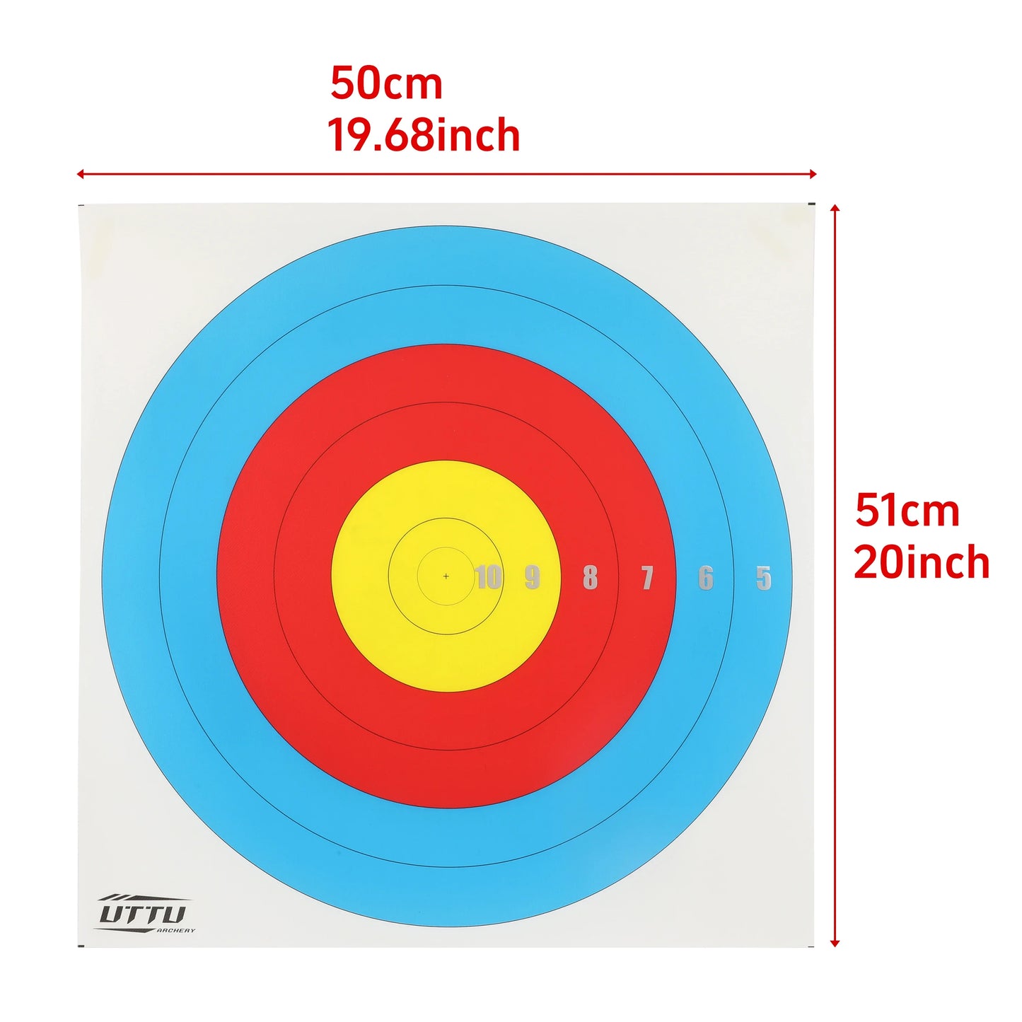 Archery Target Paper 10pcs Standard Competition Target for Recurve Compound Bow Hunting Shooting Practice Archery Accessories