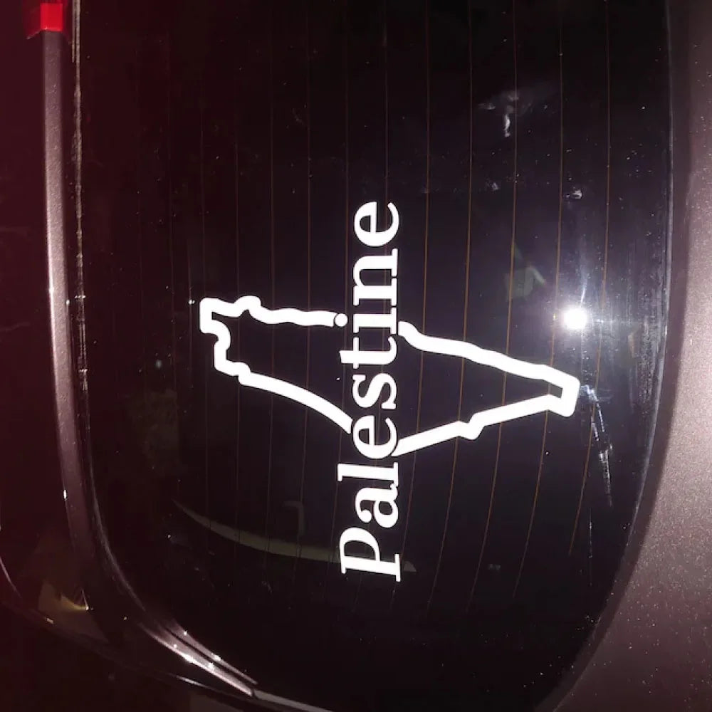 Palestine Map Car Windows Bumper Decor Stickers Die Cut Vinyl Accessories Decals