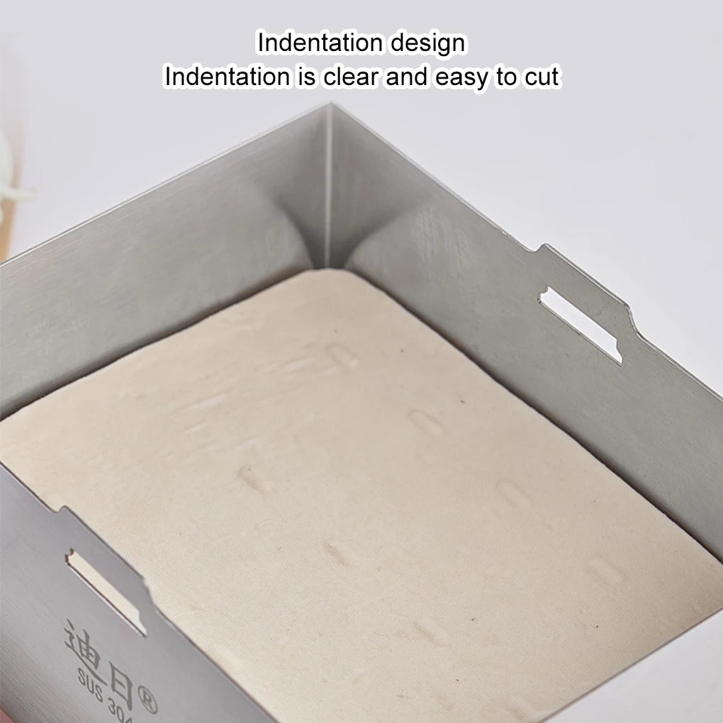 Tofu Press Cheese Making Molds Maker Food Grade Stainless Steel Mold Mould Curd Tool Soybean Box Squeezer Kit Tempeh Presser