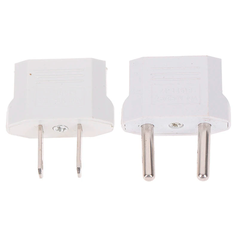 4pcs European Usa Eu To Us Plug Us To Eu Plug Travel Charger Adapter Converter Tool Parts Wholesale