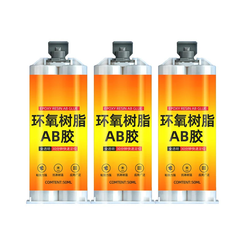 Epoxy Resin AB Adhesive Fast Drying Transparent High Adhesives Sealers Strong Liquid Glue For Metal Plastic Wood And Ceramic