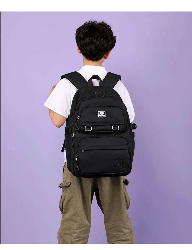 School Bag for Students Large Capacity Secondary School Pupils Backpack Lightweight Reduces Burden and Stress