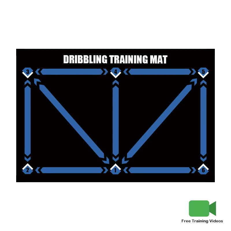 Football Training Mat Foldable Rug Dribbling Futbol Voetbal Training Mats Carpet Kids Soccer Indoor Equipment Durable Non Slip