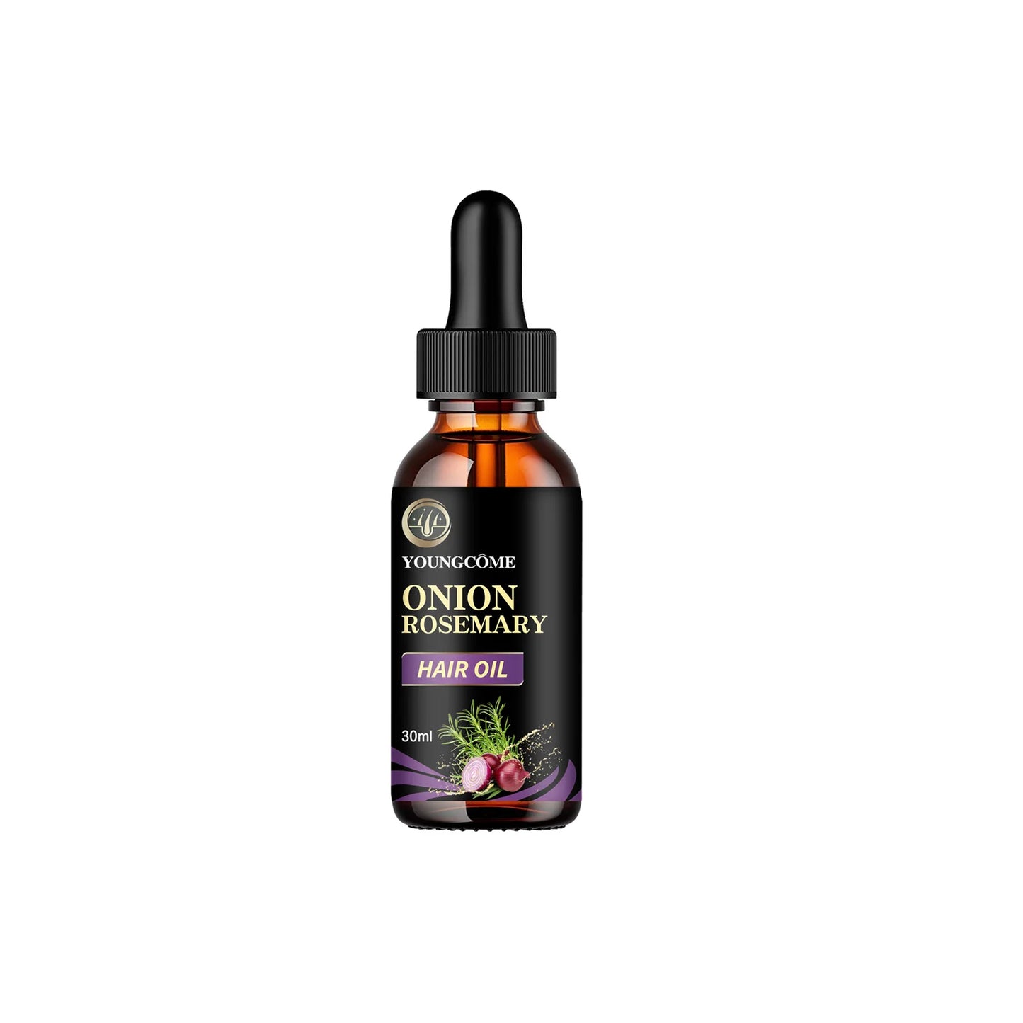 Hair Care Essential Oil Onion Rosemary Peppermint Fortified Oil Nourishing Split Dry Organic Hair Care Improving Hair Quality