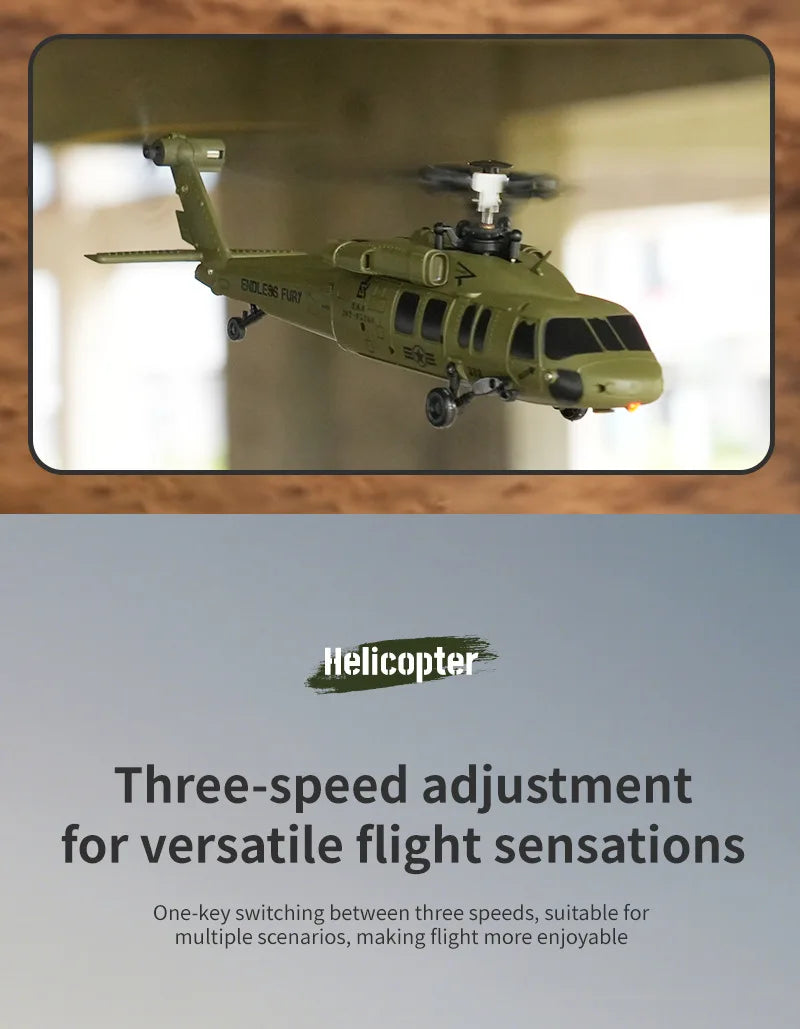 New Rc Plane 6ch Brushless Flying  Aerobatic  Helicopter Air Pressure High Optical Flow Positioning RTF Model Airplane Boy'S To