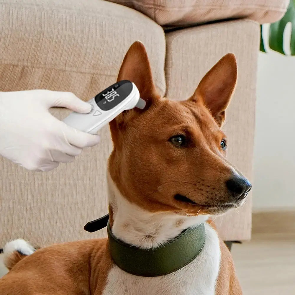 Pet Ear Digital Thermometer Non-Contact Electronic Dog Ear Thermometers Dogs Puppy Cats Measuring for Veterinary Pet Supplies