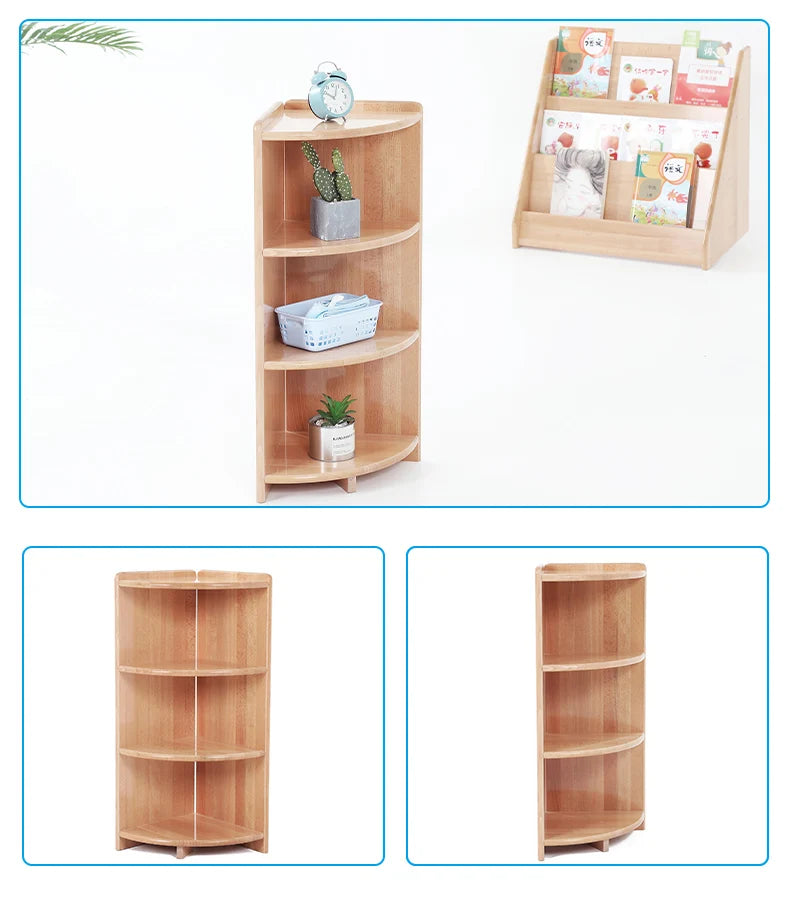 Montessori Furniture Kids Beachwood Shelf/ Cabinet/ Table/ Rug Stand/ Cupboard Materials for Kindergarten Childcare Center