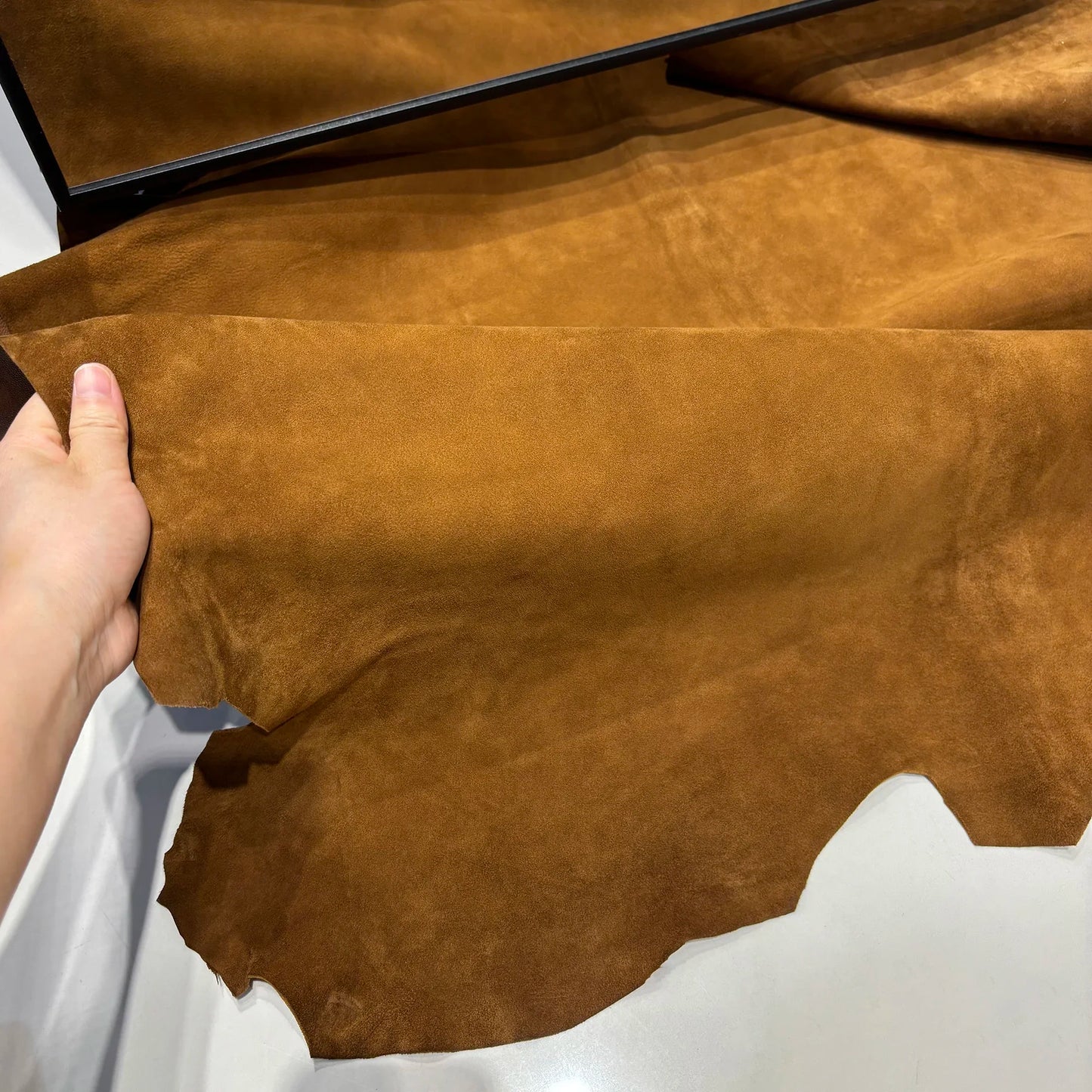 GBY Brown Suede Leather Jacket Cropped Genuine Soft Sheep Jacket 2025 Woman Jackets