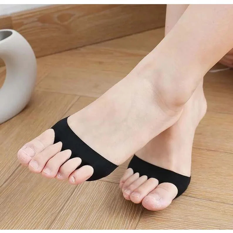 Forefoot Pads for Women High Heel Anti-slip Metatarsal Half Insoles Five Toe Breathable Pain Relief Inserts Feet Care Cushions