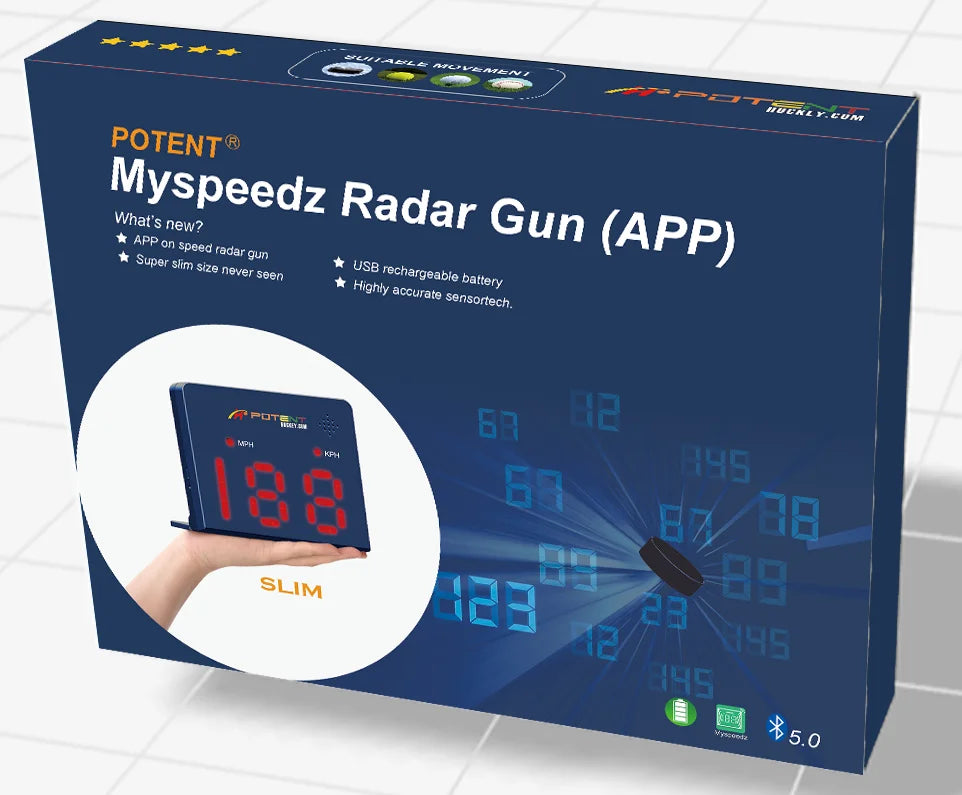 2026/Speed Radar  for Hockey Baseball Tennis Golf Speedometer for Hockey Equipment Super Speed Radar
