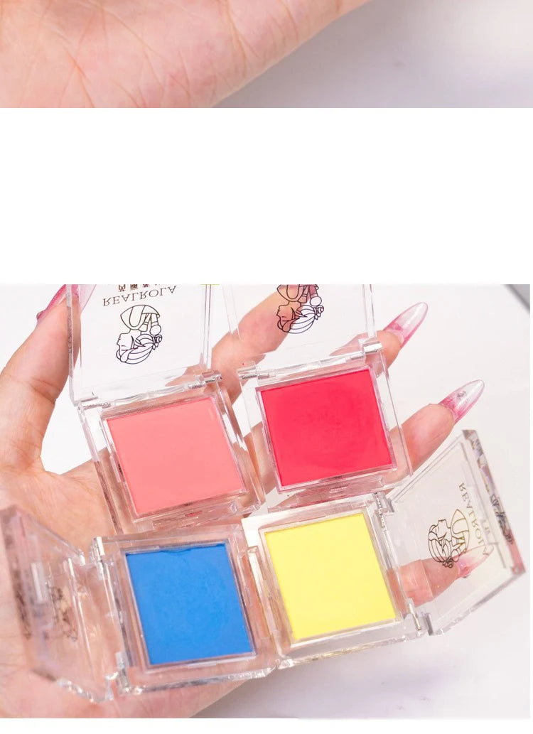 Matte Green Yellow Monochrome Eyeshadow Palette Natural Color Rendering Powder For Delicate Eye Contouring Brightens Makeup