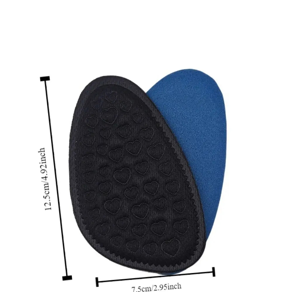 Soft Forefoot Pads Comfortable Sweat-wicking Half Insoles Wear-resistant Breathable Women Shoe Insoles Foot Care