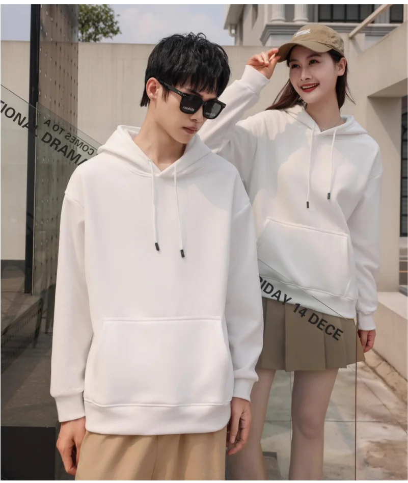 YOTEE Customized Printed Embroidered Men's and Women's Hoodies Loose Casual Long Sleeve Hoodies Personalized Street Sports