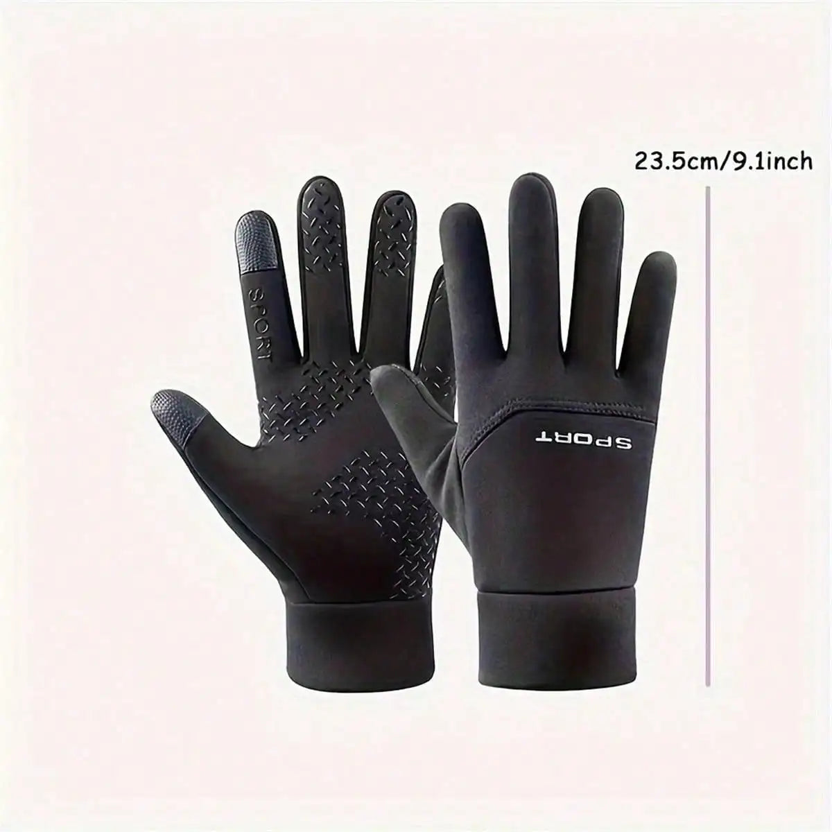 Outdoor hiking and camping gloves for hand warmers, suitable for sports, cycling, skiing, and touch screen waterproof gloves