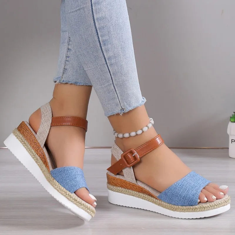 Fashion Shoes Sandals Women Wedge Sandals For Women Casual Women's Sandals Elegant Soft Female Zapatos De Mujer Footwear