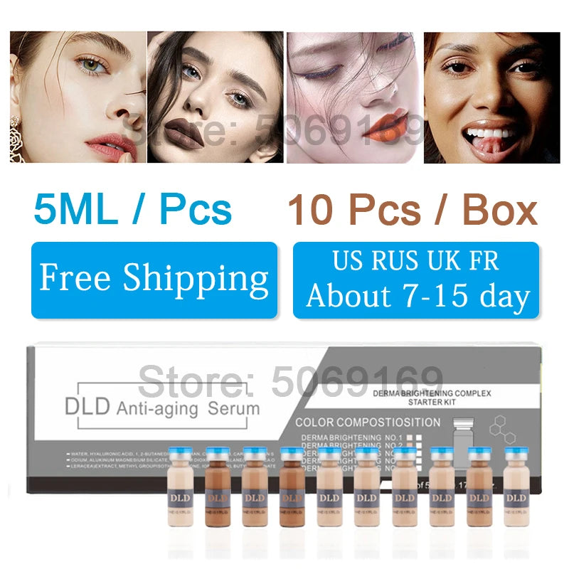 Korea 5ml Face BB Cream Glow Ampoule Starter Kit Peptide Lightweight Foundation Brightening Moisturize Sun Protection Skin Care