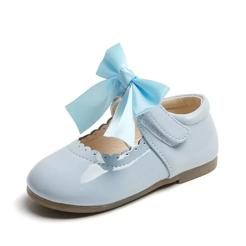 Little Girl Shoes 2025 Spring Autumn Children Princess Shoes Girls Oxfords Candy Colors Kids Soft Patent Leather Shoes For Girl