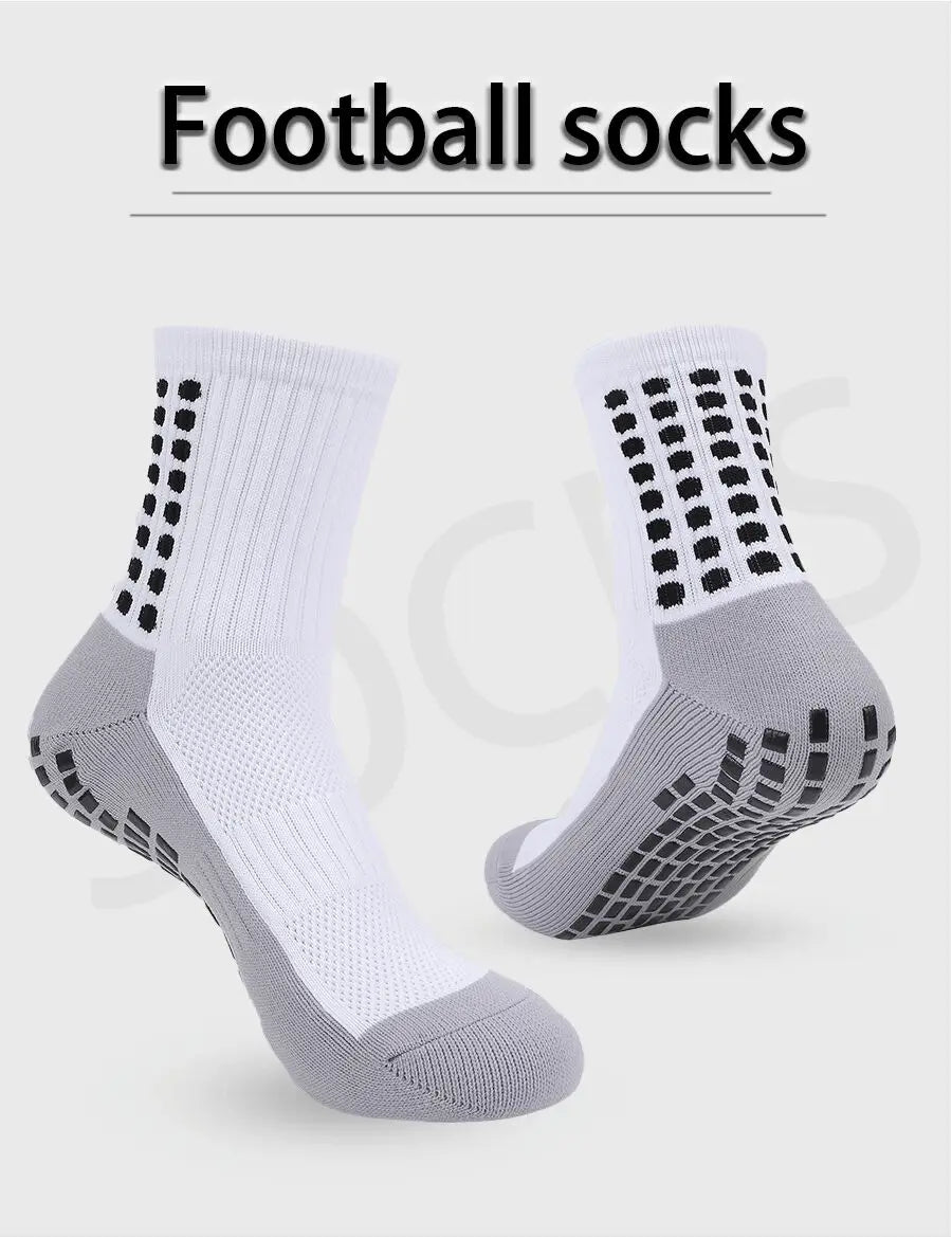 4 Pieces Football Accessories Outdoor Football Socks Non-slip Sports Socks Bandages   Shin Pads Calf Compression Socks