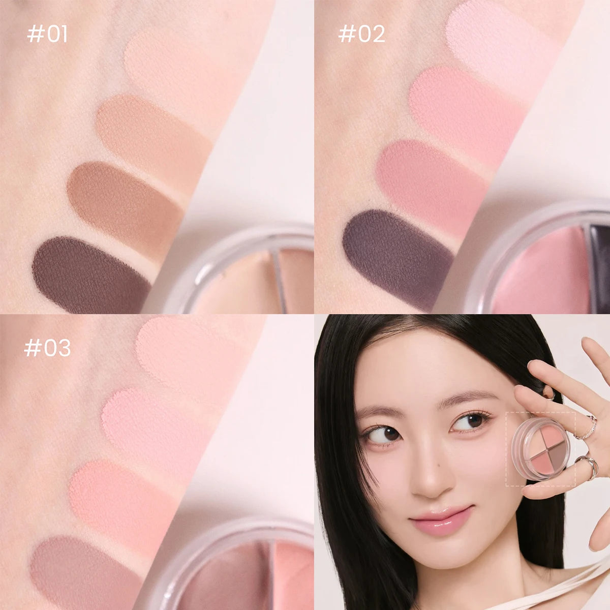rom&nd HANALL EYEPOT LINER,Silky Creamy Texture,Long-Lasting&Pigmented,Four-in-One Design,Natural Daily,K-Beauty,Korean Makeup