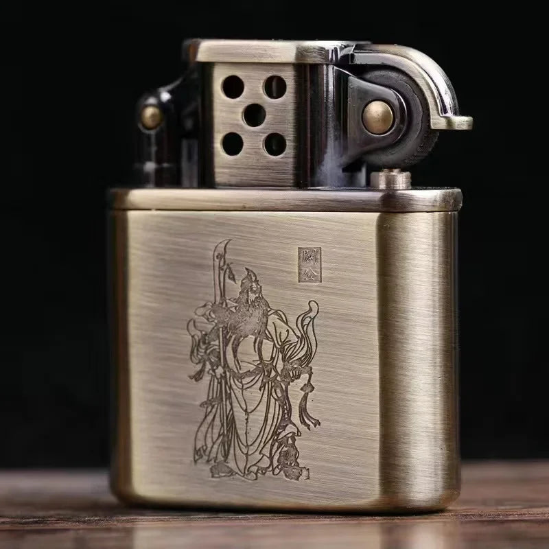 ZORO Vintage Metal Constantini Kerosine Lighter Flint Copper Oil Cigarette Lighter Antique Series Lighter