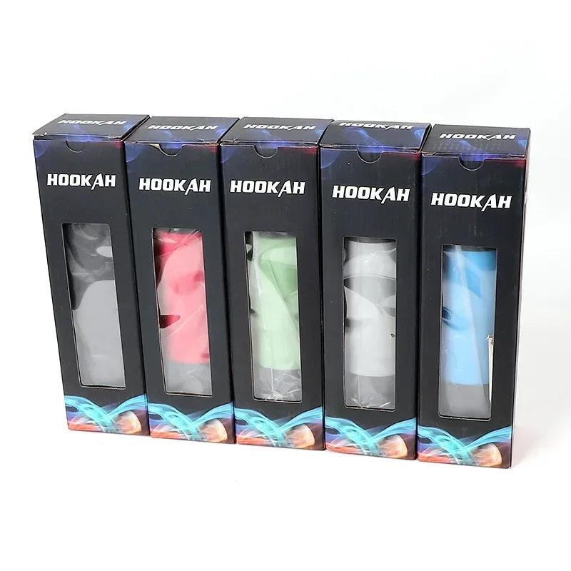 Portable Water Pipe Set for A Car with A Mini Shisha Silicone Hose for Traveling Outside Mobile Water Pipe Narguile Chichama