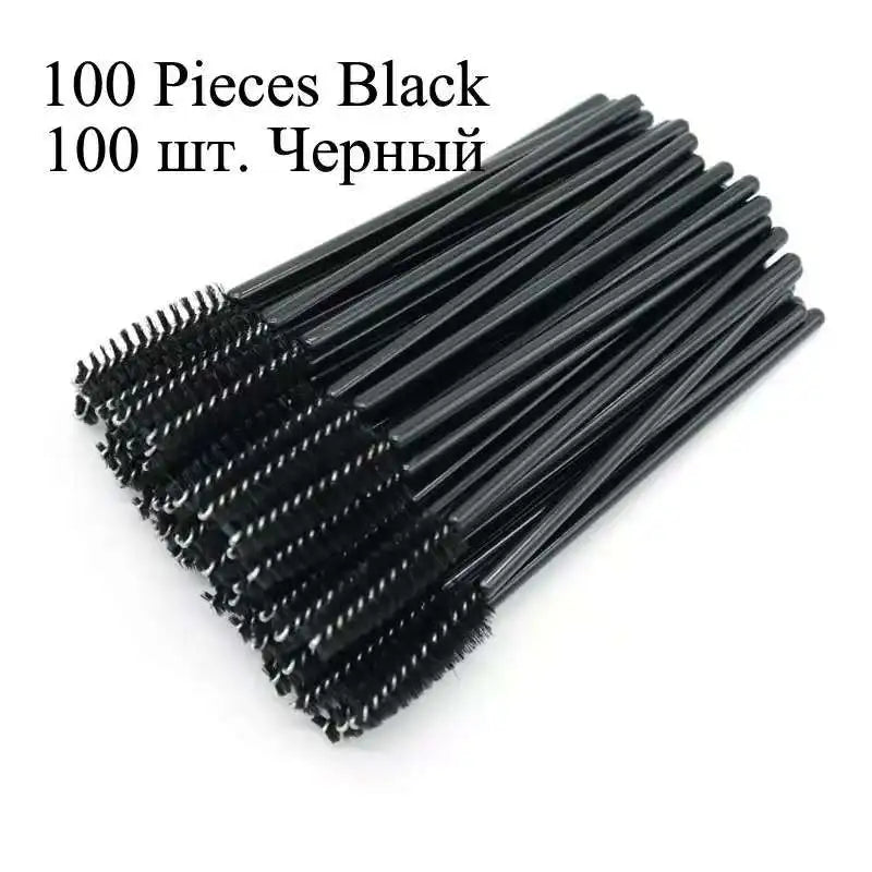 50/100 Disposable Eyelash Micro Brush Eyebrow Comb Mini Mascara Wand Applicator Microbrush Lash Extension Supplies Makeup Tools